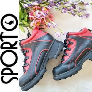 Sporto Women's Snow Boots Red Black Size 8M